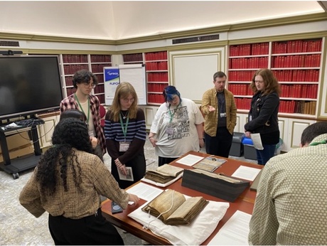 Students at the final event hosted by the National Library of Scotland