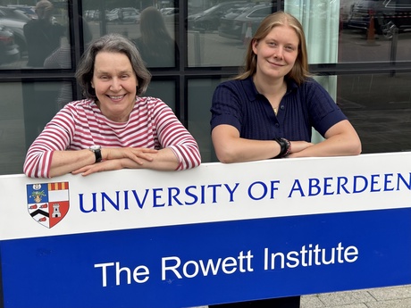 Professor Anne Kiltie and  PhD candidate Merel van den Haak