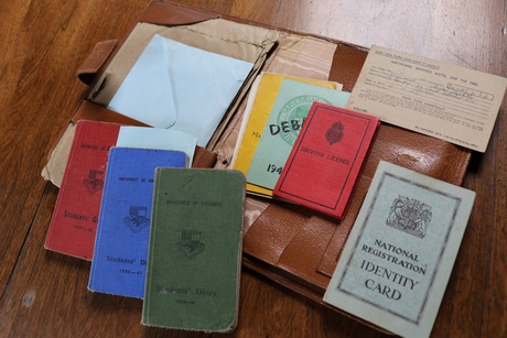 Mary Newland's wartime diaries and documents