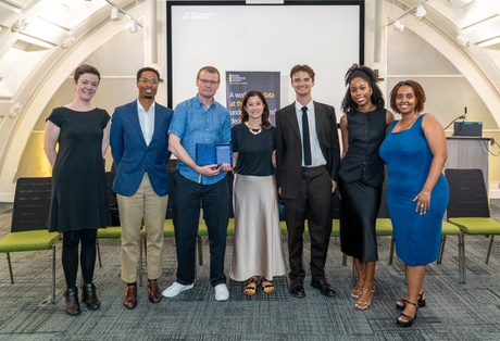 The team collect their award