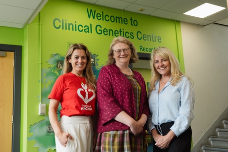 Sarah-Jane Hogg, Friends of ANCHOR, Professor Zosia Miedzybrodzka, Lisa Duthie, NHS Grampian Charity