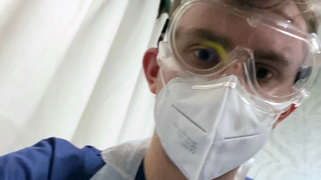 Stef Naczk decided to start working as a carer after seeing the good work his nurse mother was doing on covid wards