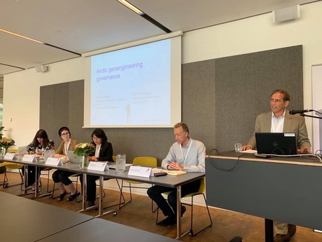 Pictured left to right: Suzanne Lalonde, Daria Shapovalova  Zhen Sun, Dan Bodansky