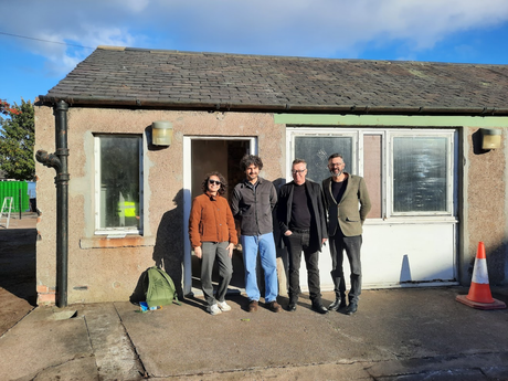 Members of the JUST-Systems team at Torry Men's Shed
