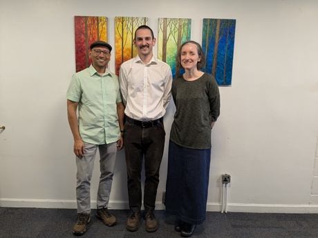 Matt Johnson, pictured in the centre