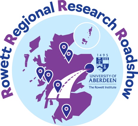 Logo for the Rowett Regional Research Roadshow