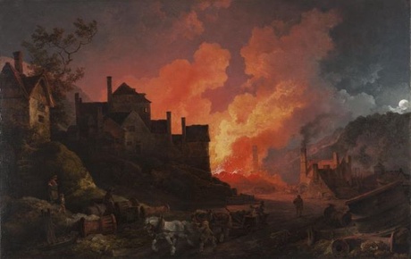 Philippe de Loutherbourg, Coalbrookdale at Night, 1801