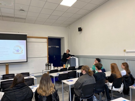 Students in a classroom learning about the importance of studying languages, cultures and socities