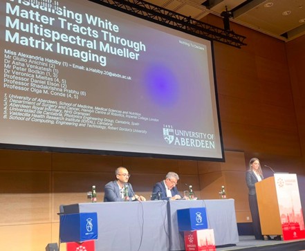 Alexandria presenting her research