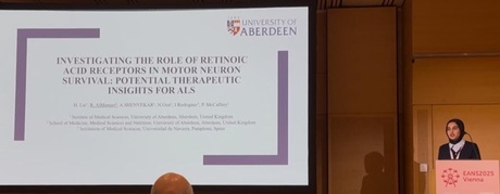 Rawan presenting her research