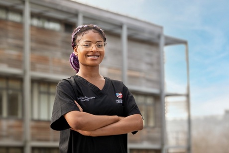 Physician Associate student in uniform