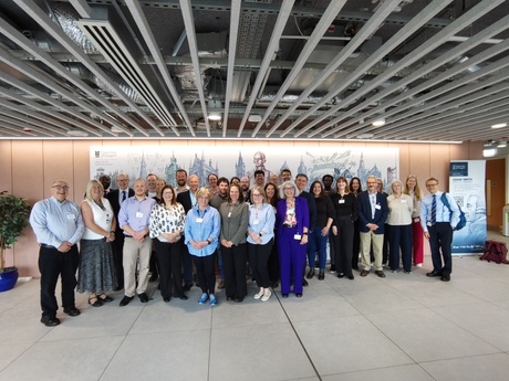 Picture of the assembled attendees of the Scottish Centre for Work and Health meeting.