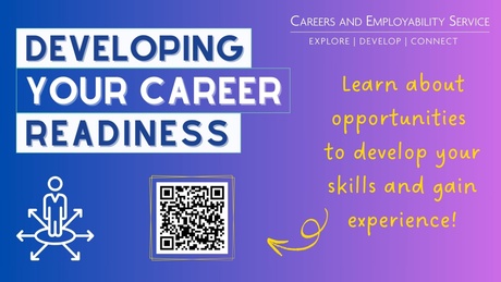 Developing your career readiness promotional slide