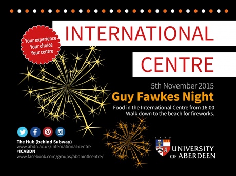 Guy Fawkes Night in the International Centre Flyer
