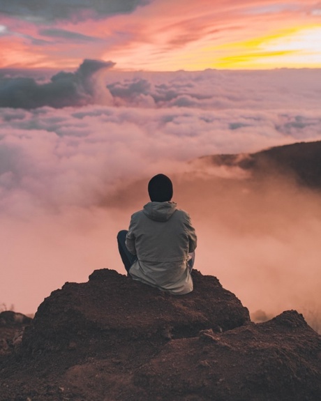 Meditating Person
