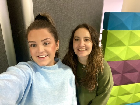 Iona (left) and Mersene (right), Graduate Assistants for Student Advice and Support