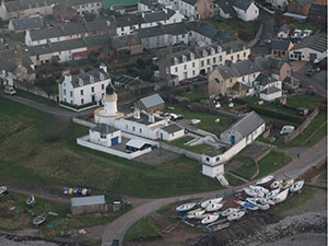Cromarty Lighthouse Bulding from the air