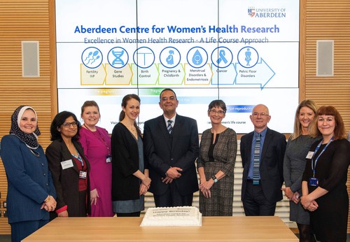Celebrating the first anniversary of the ACWHR alongside University of Aberdeen Principal George Boyne