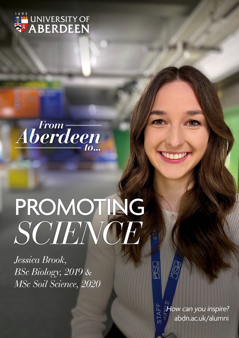 From Aberdeen to Promoting Science - Jessica Brook