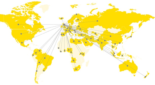 From Global to Local University of Aberdeen Business School Map of Global Connections