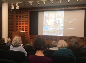 Dr Peggy Beardmore speaking at the Scottish National Gallery