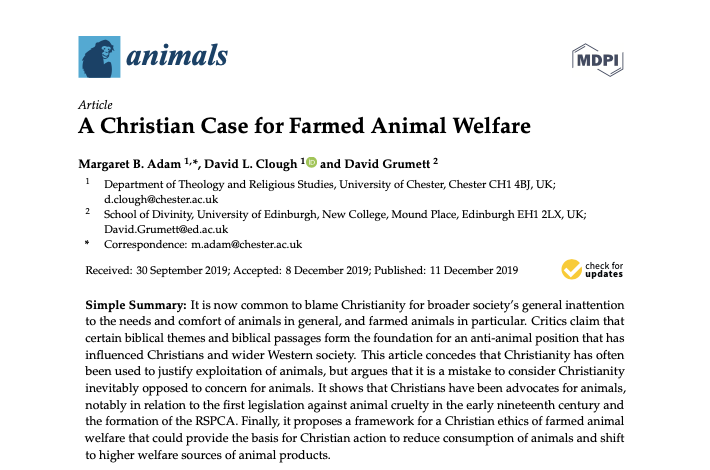 Screenshot of 'A Christian Case for Farmed Animal Welfare'