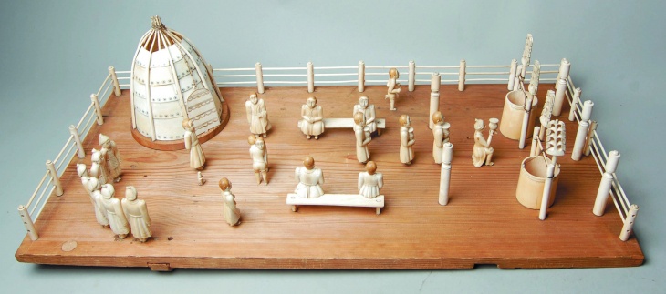 Model of summer camp, Ysyakh. Reproduced with permission from the British Museum.