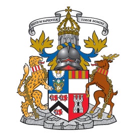 University coat of arms in colour
