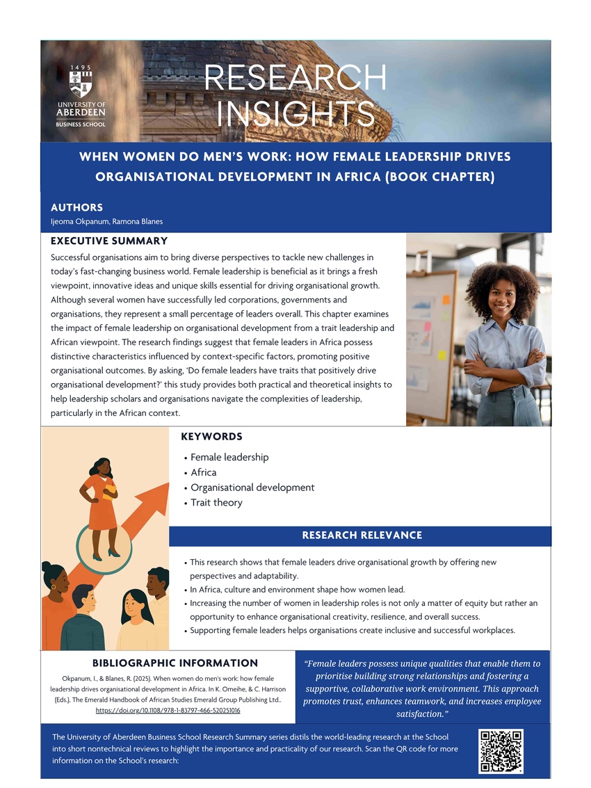 Dr Ijeoma Okpanum in The Emerald Handbook of African Studies (2025)