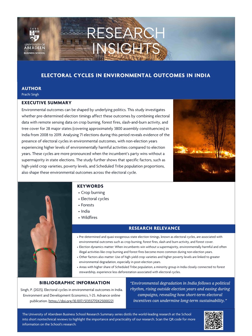 Prachi Singh in Environment and Development Economics (Aug 2025)