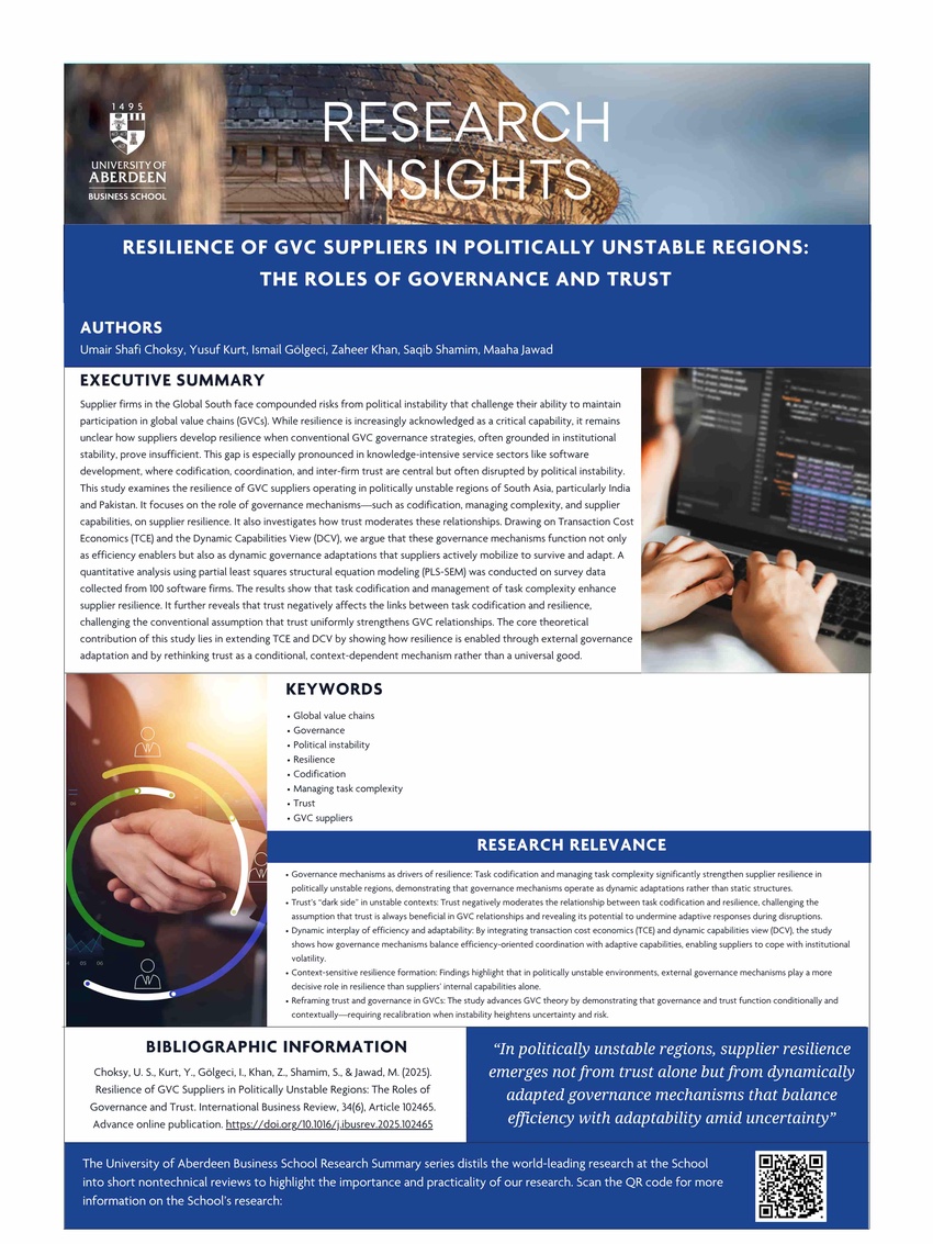 Prof. Zaheer Khan in International Business Review (Dec 2025)