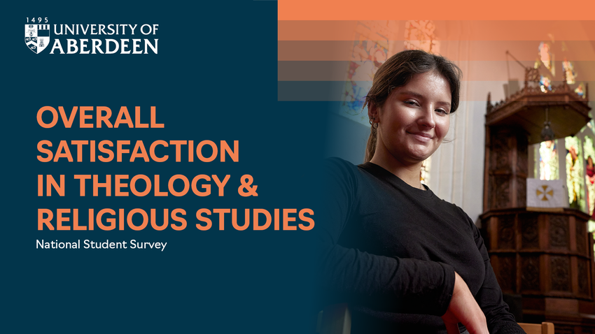 1st in Scotland, Wales, and Northern Ireland for Overall Satisfaction in Theology &amp; Religious Studies by the National Student Survey 2025