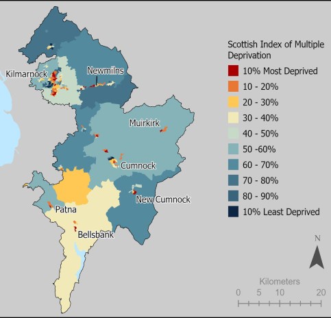 East Ayrshire deprivation