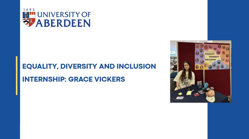 Equality, Diversity and Inclusion Internship: Grace Vickers
