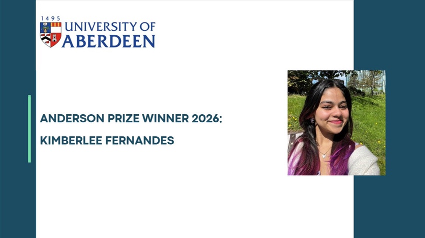 Level 3 Anderson Prize Winner: Kimberlee Fernandes