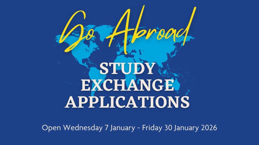 Study Exchange Applications Now Open!