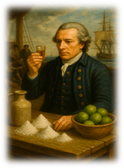 AI generated image of James Lind