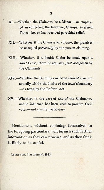 RAD003, Aberdeen City Election