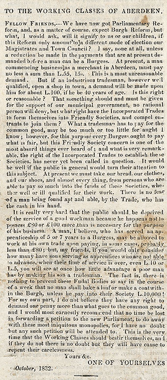 RAD009, Letter to the Aberdeen Pirate