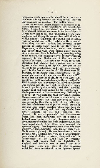 RAD028, Excerpts from Aberdeen Liberal Assocation Report of Annual Meeting 1883