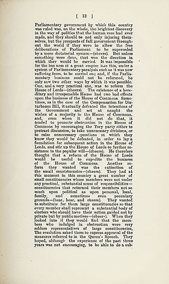 RAD028, Excerpts from Aberdeen Liberal Assocation Report of Annual Meeting 1883
