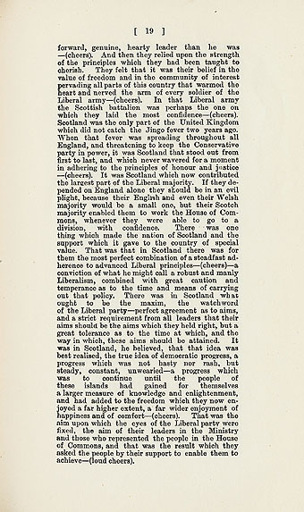 RAD028, Excerpts from Aberdeen Liberal Assocation Report of Annual Meeting 1883