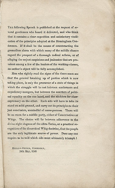 RAD045, Complete Suffrage, speech by James Adam