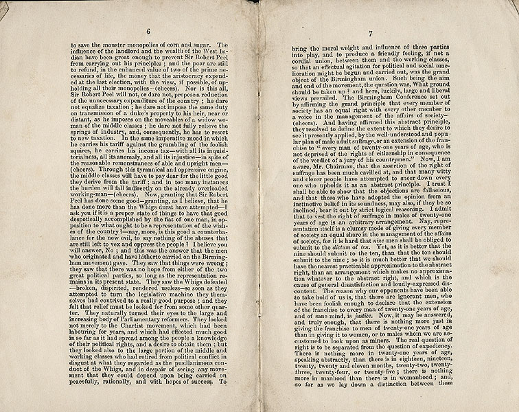 RAD045, Complete Suffrage, speech by James Adam