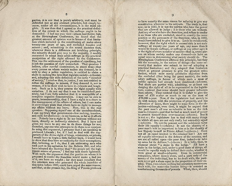 RAD045, Complete Suffrage, speech by James Adam