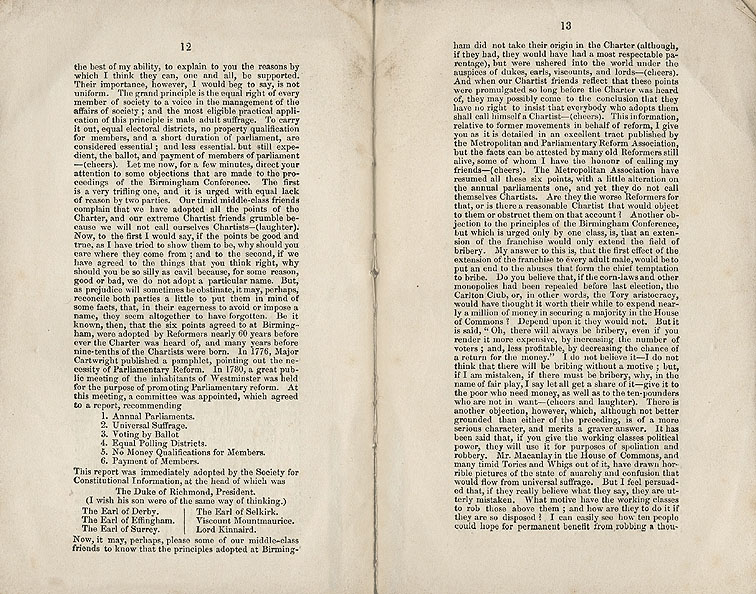 RAD045, Complete Suffrage, speech by James Adam