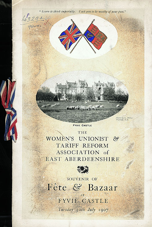 RAD046, Souvenir of Fete and Bazaar held by the Women's Unionist and Tariff Reform Association of East Aberdeenshire