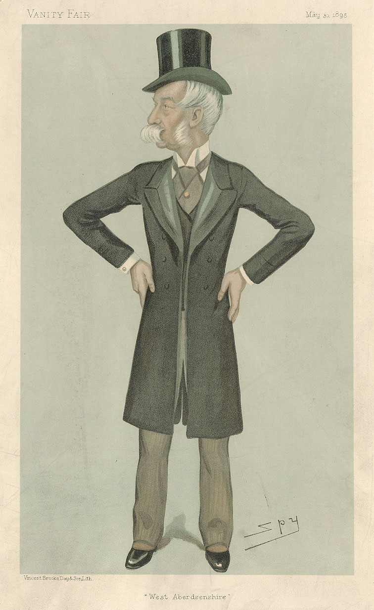 RAD064, West Aberdeenshire, caricature of Robert Farquharson of Finzean