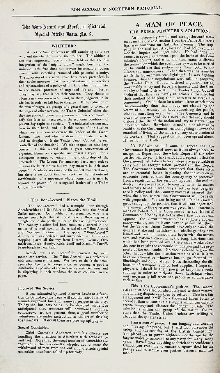 RAD068, Bon-Accord and Northern Pictorial Special Strike Number No 2