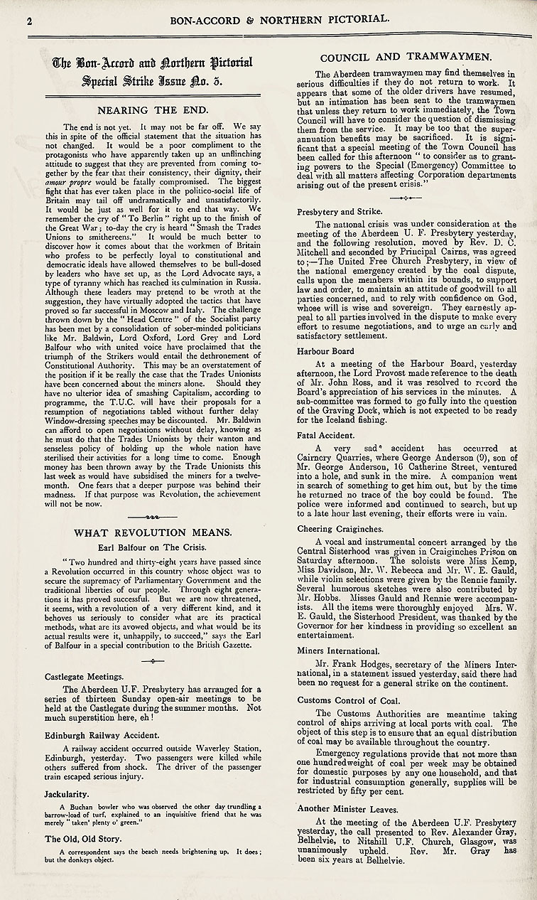 RAD069, Bon-Accord and Northern Pictorial Special Strike Number No 3